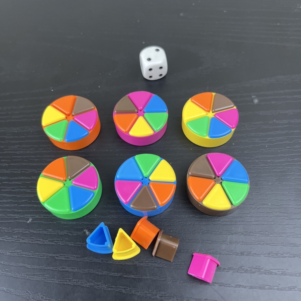 Trivial Pursuit Replacement Pie Tokens Scoring Wedges Game Pieces Parts
